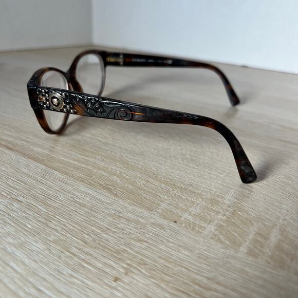 Versace Mod 3195 879 Eyeglasses Tortoise Shell READ Frames 54-17-140 Italy - Picture 8 of 12